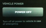 Vehicle Power - Power Off Button on Touch Screen